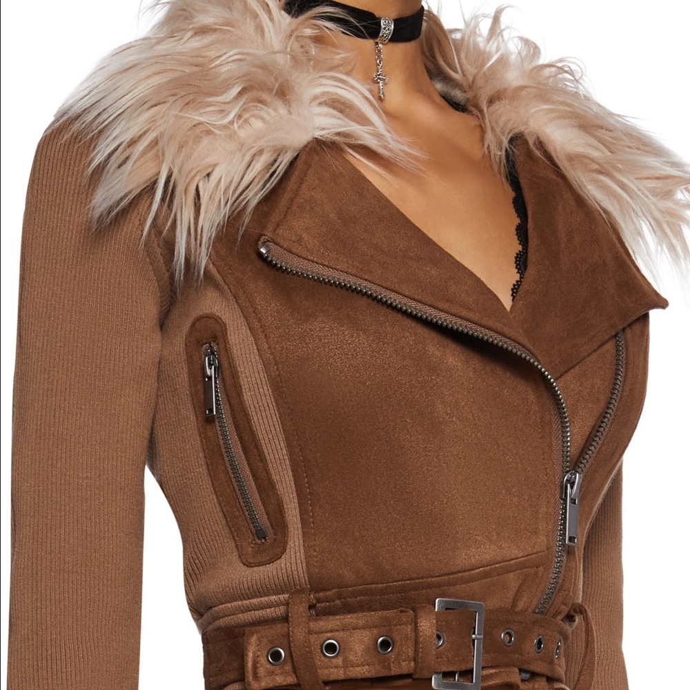 NWT XL DELIA*S ONE TRUE PAIRING MOTO JACKET - Picture 5 of 6